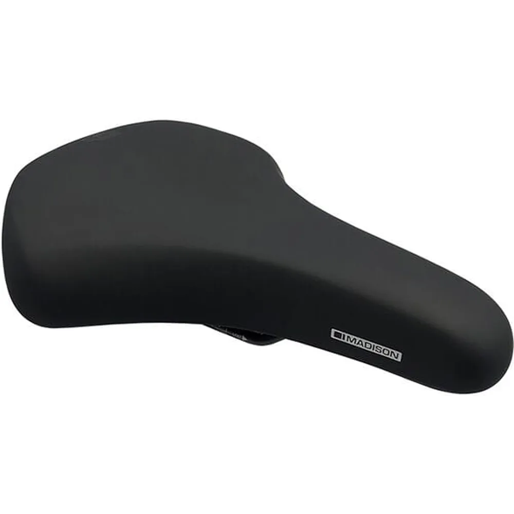 uPRISE Bikes Madison Freewheel U300 Gelcel Comfort Saddle - 202mm x 268mm - Black | Price match, 365 day return s, 18-Month Warranty, Finance Available & Free UK Delivery
