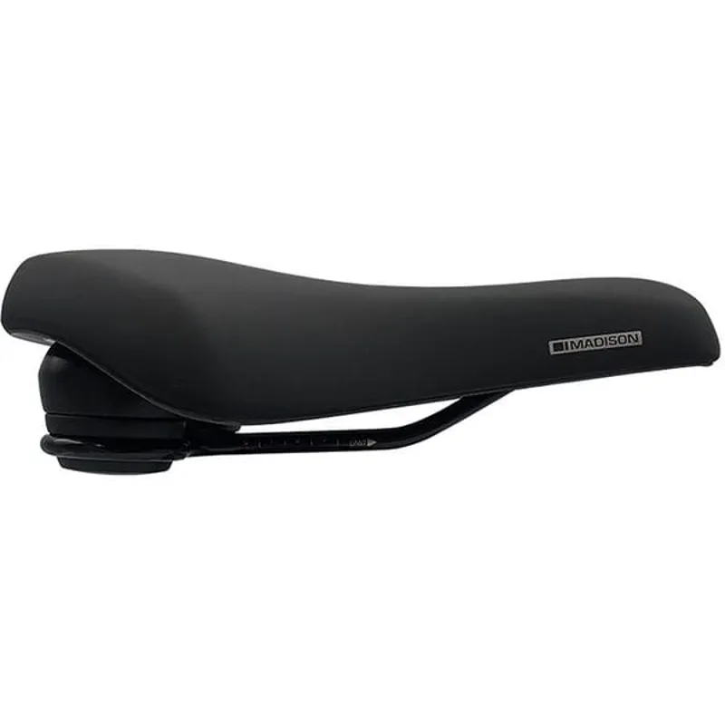 Madison Freewheel U400 Gelcel Comfort Saddle - 224mm x 259mm - Black-1