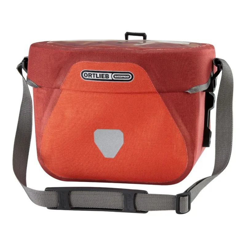 Ortlieb Ultimate Six Plus Handlebar Bag - 6.5 Litre - Salsa/Dark Chili