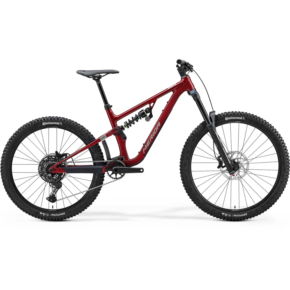 uPRISE Bikes Merida One-Sixty FR 400 2024 Full Suspension MTB - Red/Grey/Black | Price match, 365 day return s, 18-Month Warranty, Finance Available & Free UK Delivery