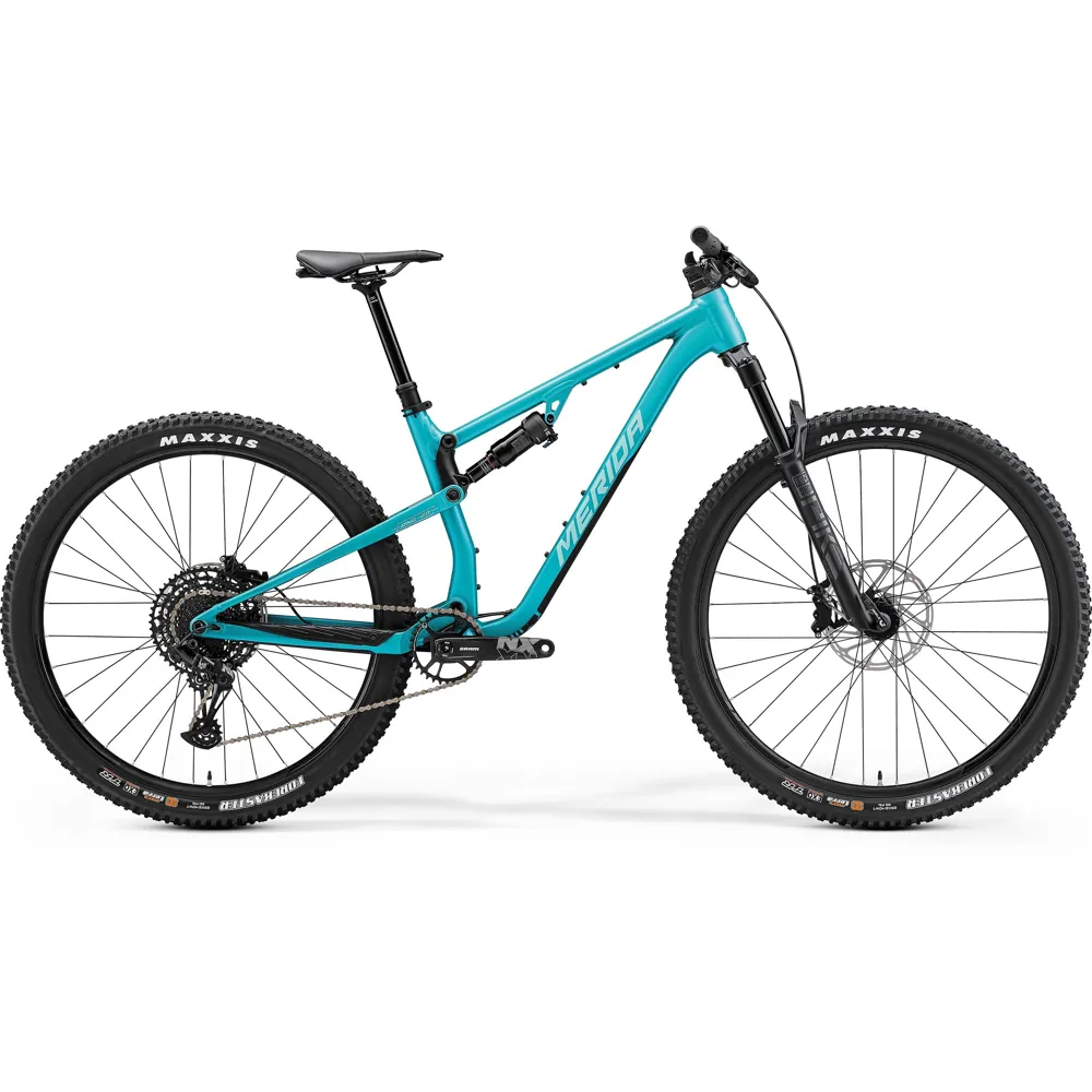 uPRISE Bikes Merida One-Twenty 700 29er 2024 Full Suspension MTB - Teal/Silver | Price match, 365 day return s, 18-Month Warranty, Finance Available & Free UK Delivery