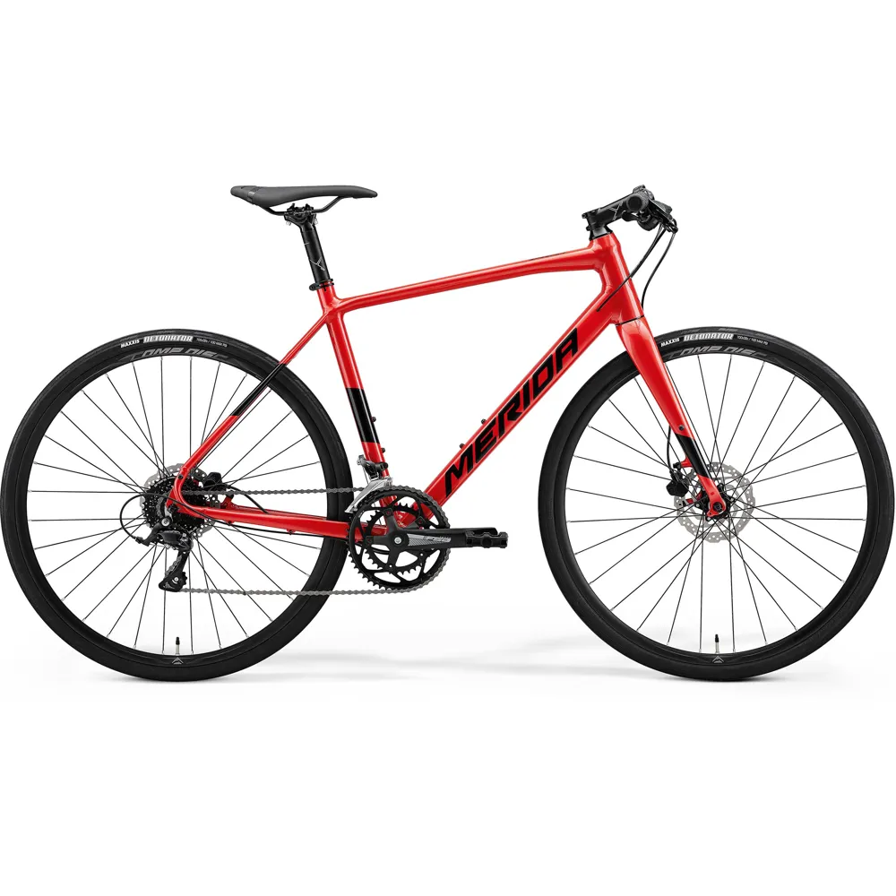 uPRISE Bikes Merida Speeder 200 Flat Bar Road Bike - Red/Black | Price match, 365 day return s, 18-Month Warranty, Finance Available & Free UK Delivery