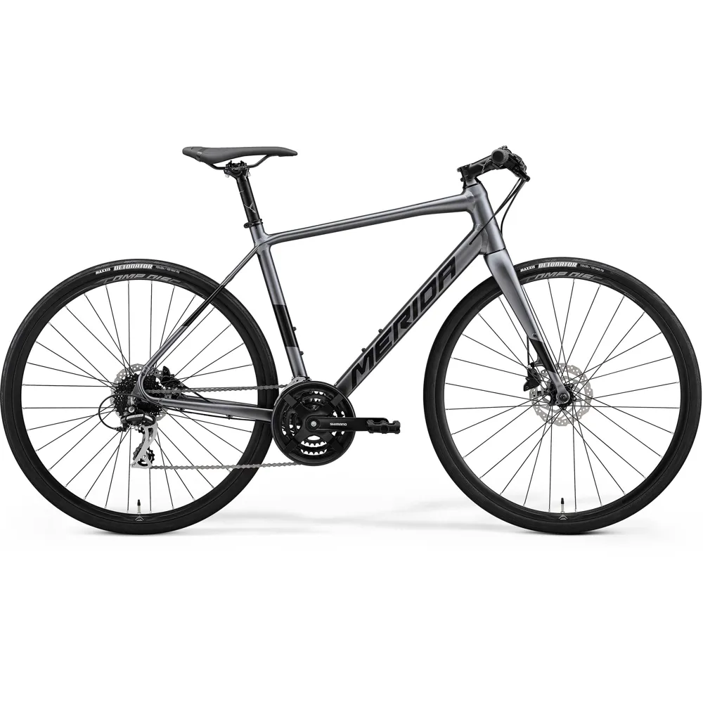 uPRISE Bikes Merida Speeder 100 Hybrid Bike - Anthracite/Black | Price match, 365 day return s, 18-Month Warranty, Finance Available & Free UK Delivery