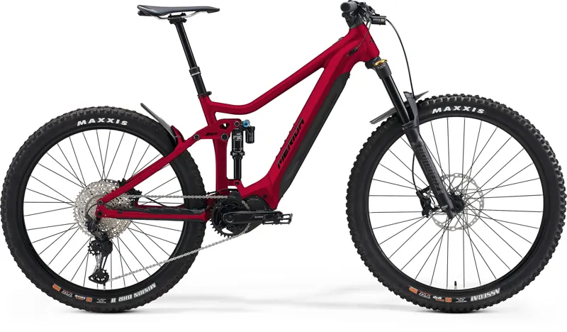 Merida eOne-Sixty 700 2023 Electric Full Suspension MTB - Red/Black