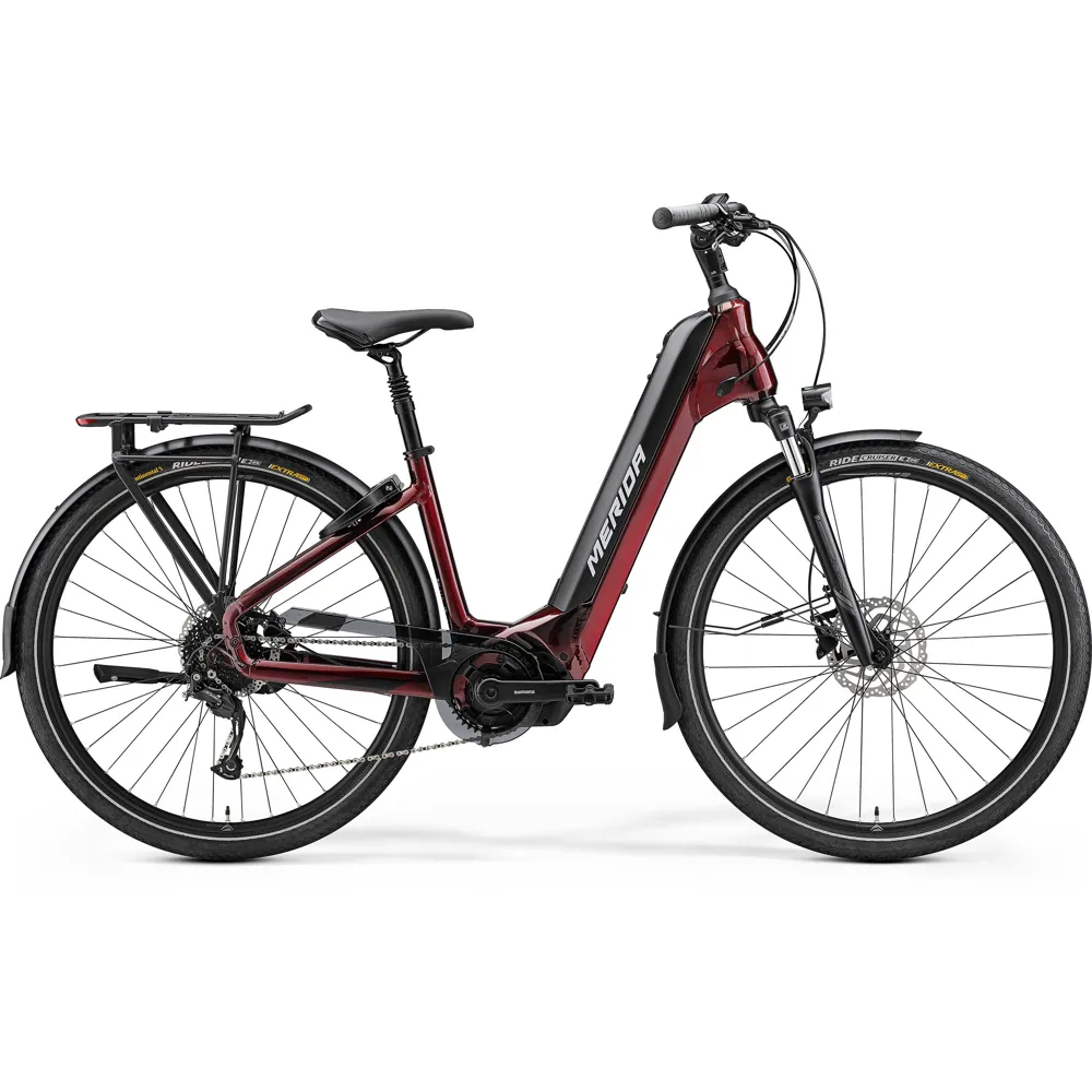 uPRISE Bikes Merida eSpresso City 400 EQ Electric Urban Bike - Red/Black | Price match, 365 day return s, 18-Month Warranty, Finance Available & Free UK Delivery