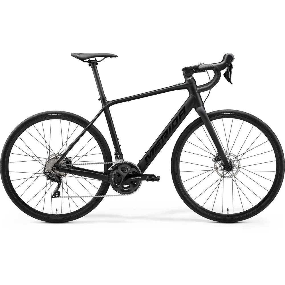 uPRISE Bikes Merida eScultura 400 Electric Road Bike - Black | Price match, 365 day return s, 18-Month Warranty, Finance Available & Free UK Delivery