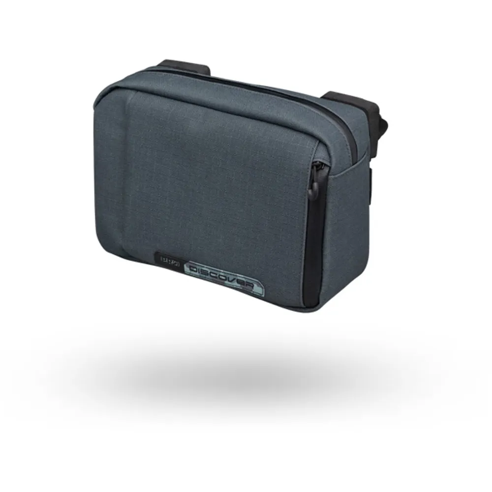 uPRISE Bikes Pro Discover Compact Handlebar Bag - 2.5 Litre - Grey | Price match, 365 day return s, 18-Month Warranty, Finance Available & Free UK Delivery