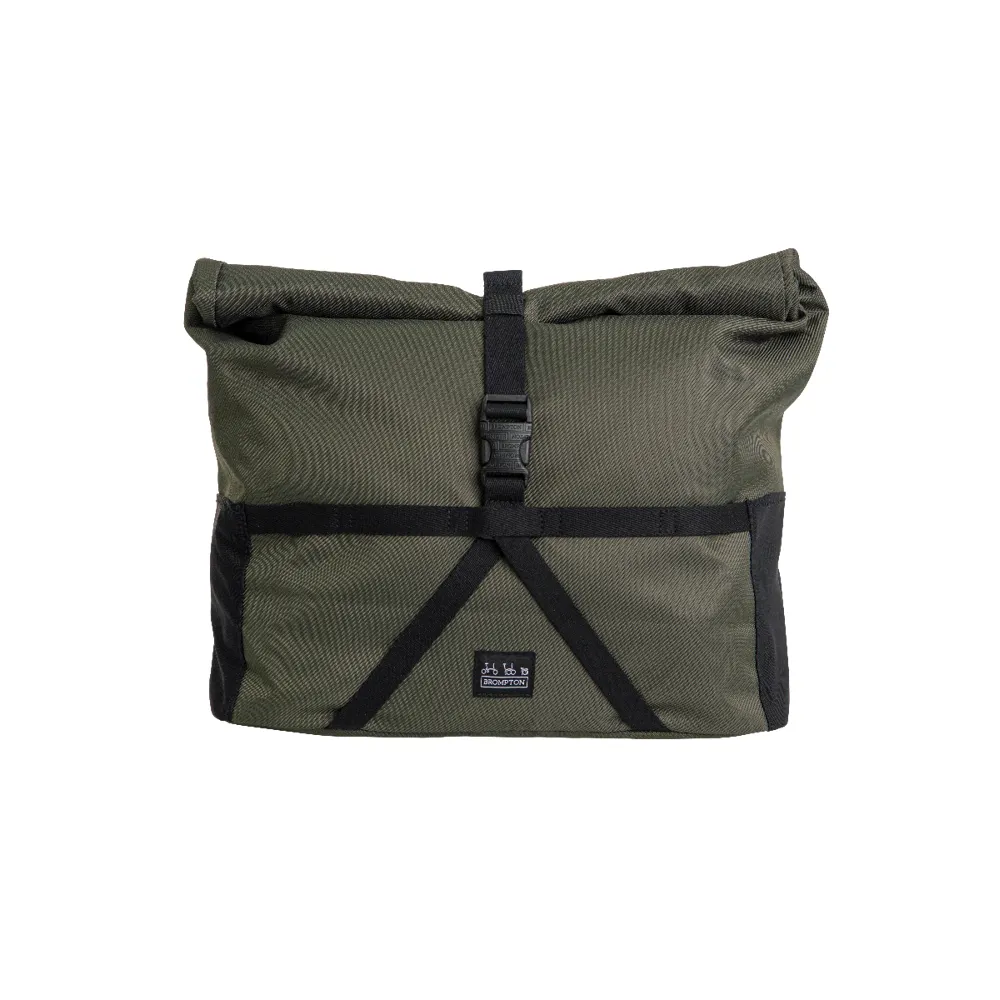 uPRISE Bikes Brompton Borough Roll Top Bag - Medium - Olive | Price match, 365 day return s, 18-Month Warranty, Finance Available & Free UK Delivery