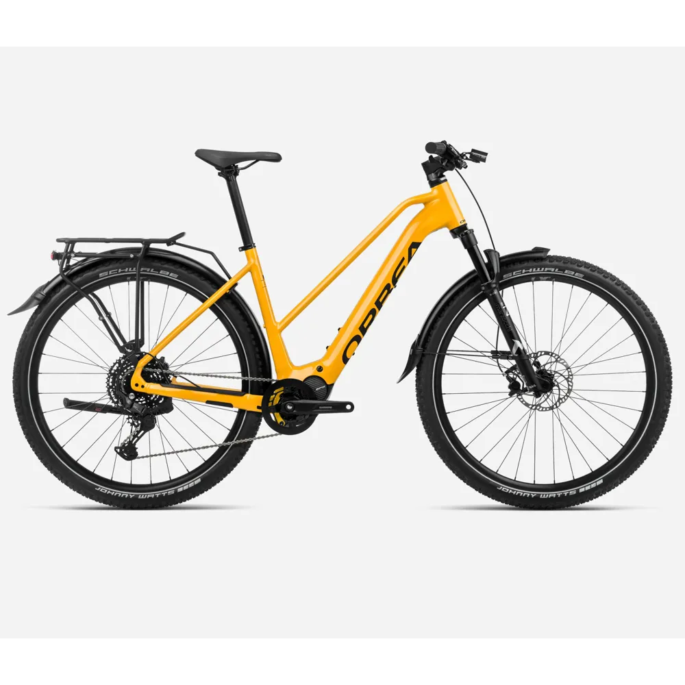 uPRISE Bikes Orbea Kemen Mid SUV 30 2024 Electric Hybrid Bike - Mango/Black | Price match, 365 day return s, 18-Month Warranty, Finance Available & Free UK Delivery