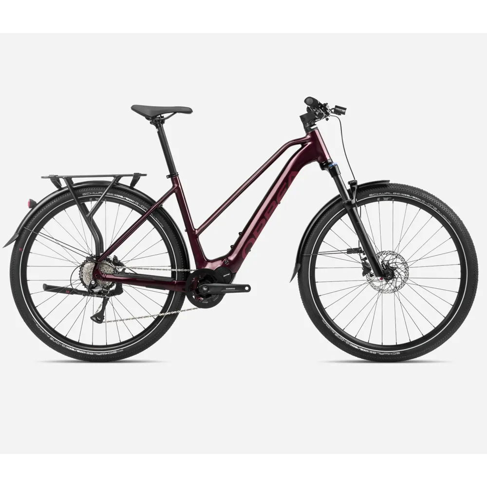 uPRISE Bikes Orbea Kemen Mid 40 2024 Electric Hybrid Bike - Burgundy Red | Price match, 365 day return s, 18-Month Warranty, Finance Available & Free UK Delivery