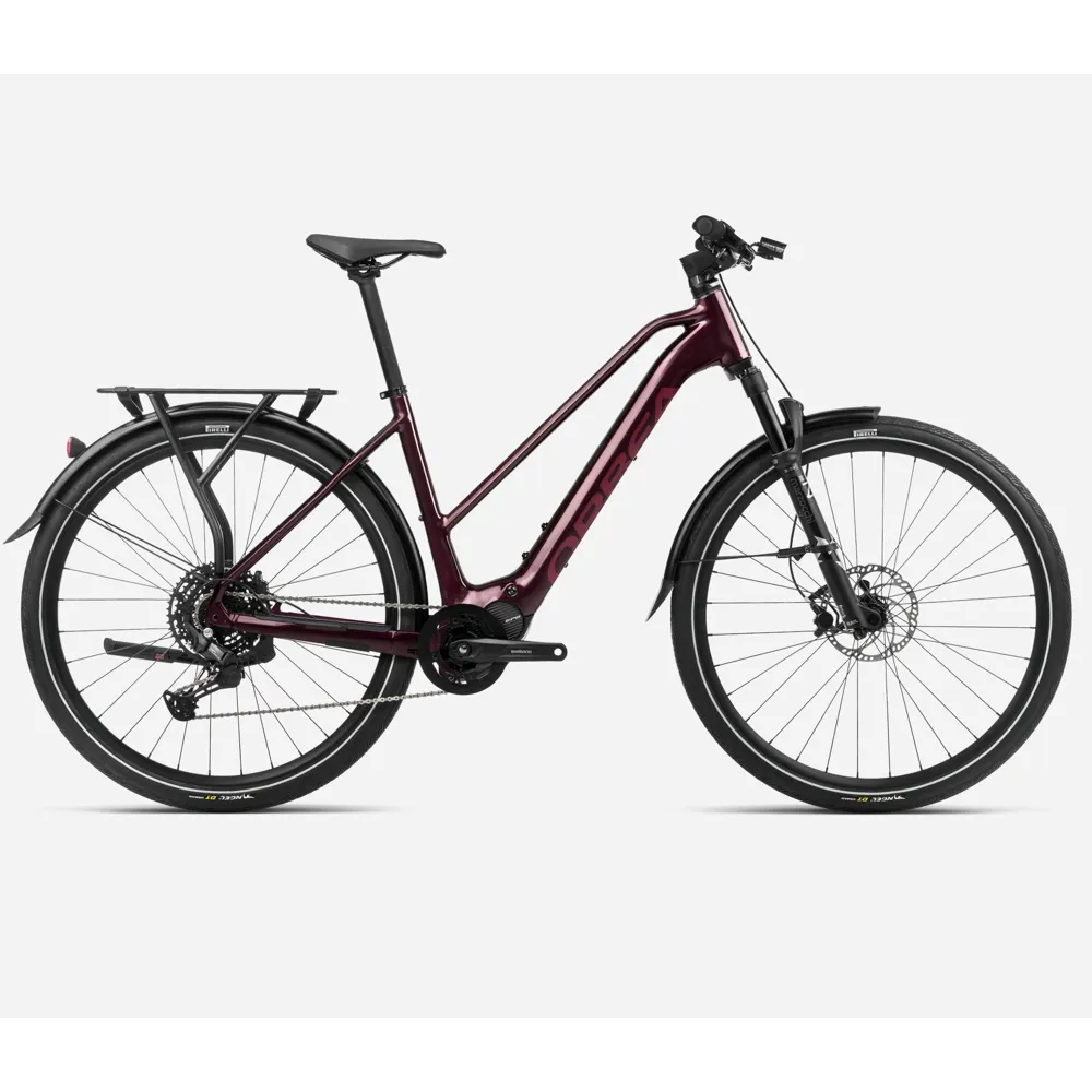 uPRISE Bikes Orbea Kemen Mid 30 2024 Electric Hybrid Bike - Burgundy Red - Large | Price match, 365 day return s, 18-Month Warranty, Finance Available & Free UK Delivery