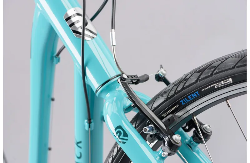 Ridgeback Comet Open Frame 2025 Women's Hybrid Bike - Green-2