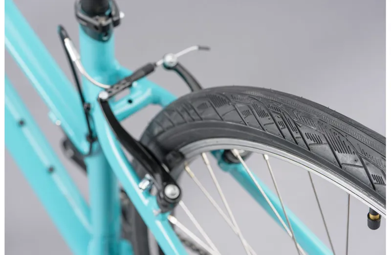 Ridgeback Comet Open Frame 2025 Women's Hybrid Bike - Green-8