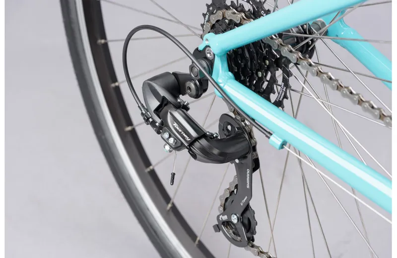 Ridgeback Comet Open Frame 2025 Women's Hybrid Bike - Green-7