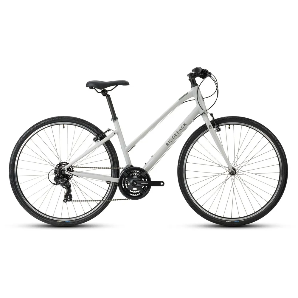 uPRISE Bikes Ridgeback Motion Open Frame 2025 Women's Hybrid Bike - White | Price match, 365 day return s, 18-Month Warranty, Finance Available & Free UK Delivery