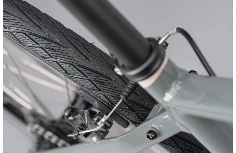 Ridgeback Velocity 2025 Hybrid Bike - Grey/Black-8