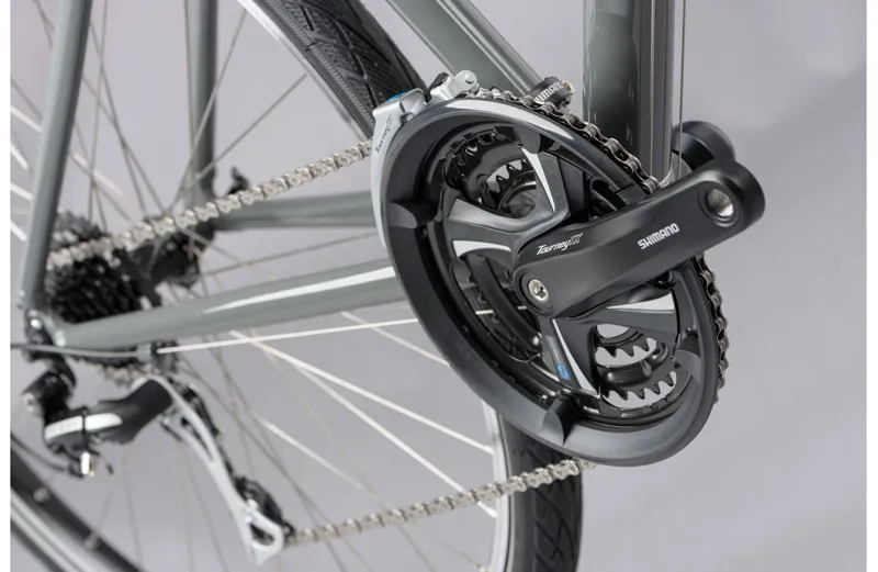 Ridgeback Velocity 2025 Hybrid Bike - Grey/Black-5