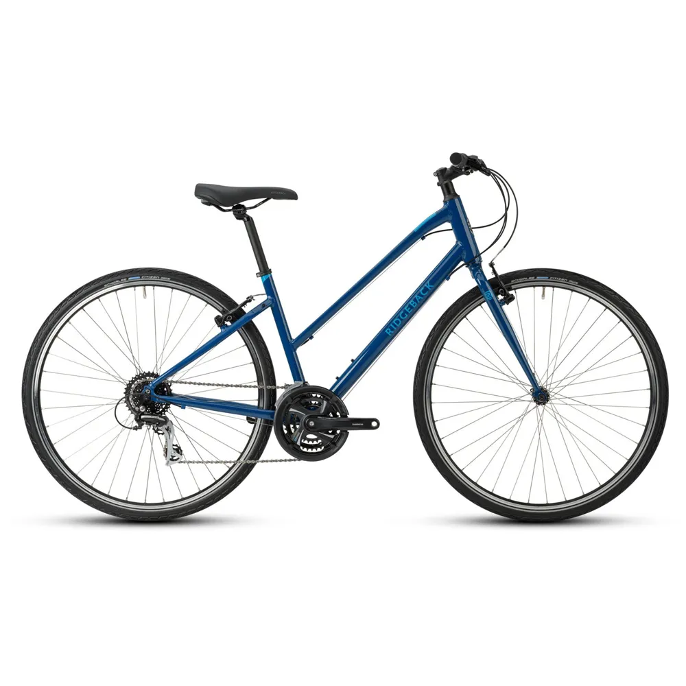 uPRISE Bikes Ridgeback Velocity Open Frame 2025 Women's Hybrid Bike - Blue | Price match, 365 day return s, 18-Month Warranty, Finance Available & Free UK Delivery