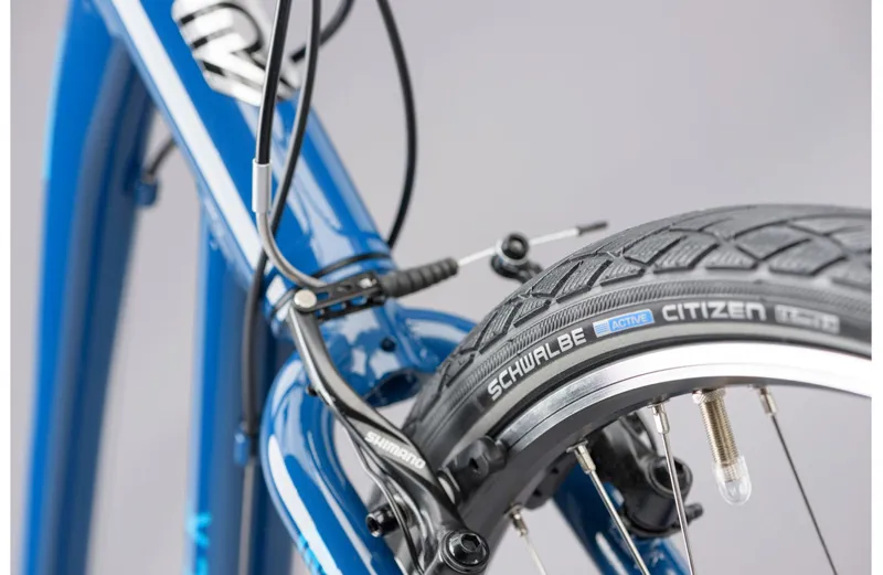 Ridgeback Velocity Open Frame 2025 Women's Hybrid Bike - Blue-3