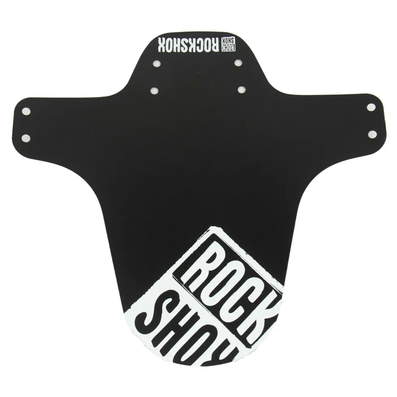 Rockshox Mtb Fender - White Distressed Logo Print