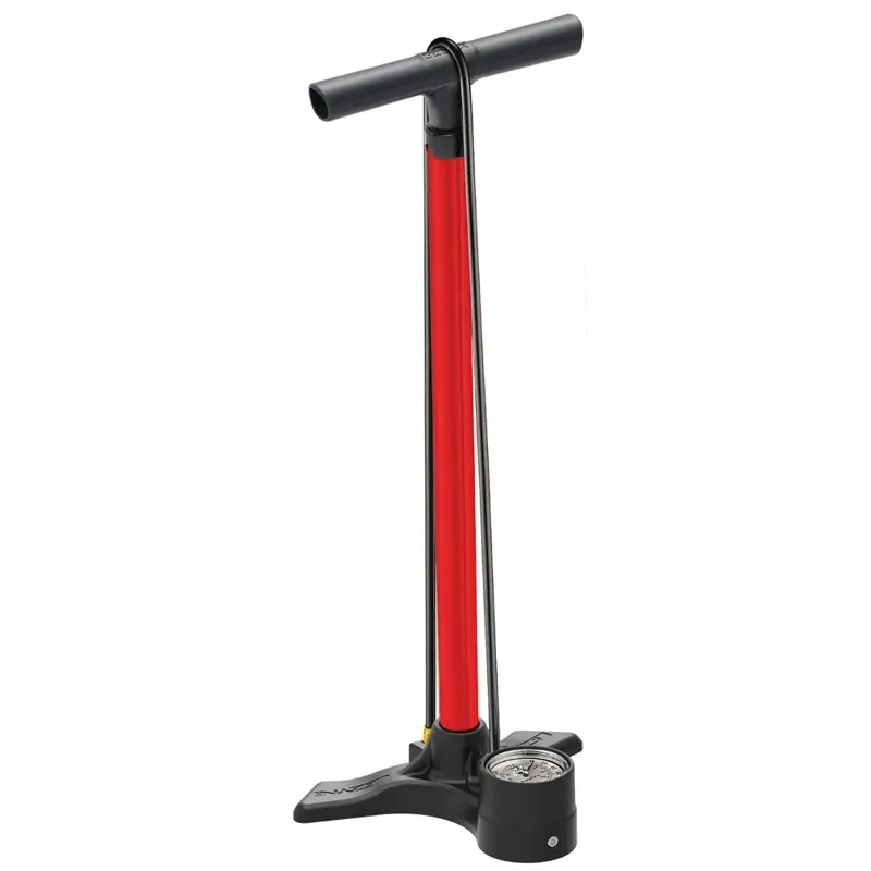 Lezyne Macro Drive ABS Head Track Pump - Red - 220psi