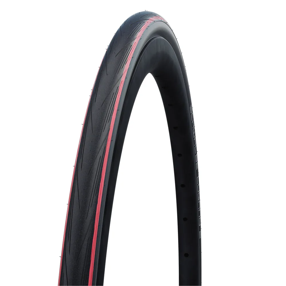 uPRISE Bikes Schwalbe Lugano II K-Guard 700 x 25c Road Bike Tyre - Black/Red | Price match, 365 day return s, 18-Month Warranty, Finance Available & Free UK Delivery