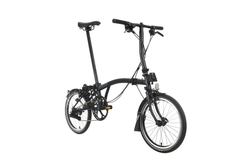 Brompton S6L Low Bar C Line Explore 2024 Folding Bike - Black-1