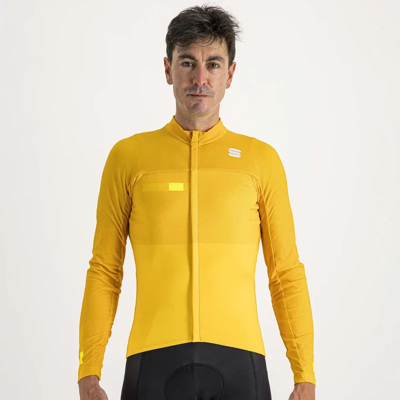 Sportful BodyFit Pro Thermal Men's Long Sleeve Jersey - Yellow - Medium