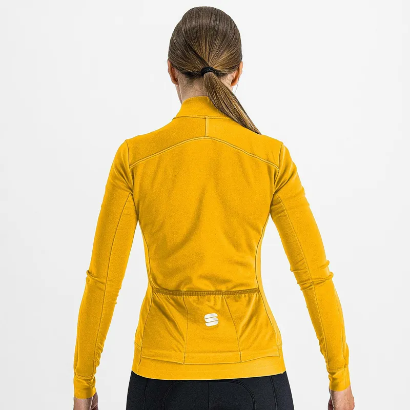 Sportful Monocrom Thermal Women's Long Sleeve Jersey - Yellow-1