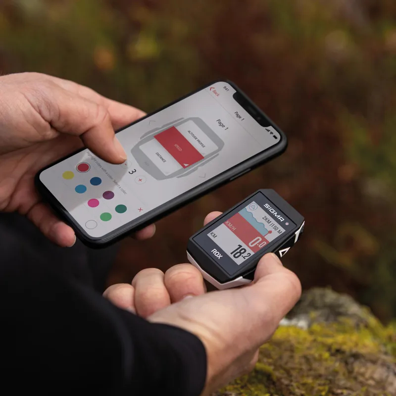 Sigma ROX 11.1 EVO GPS Cycle Computer Sensor Set - White-2