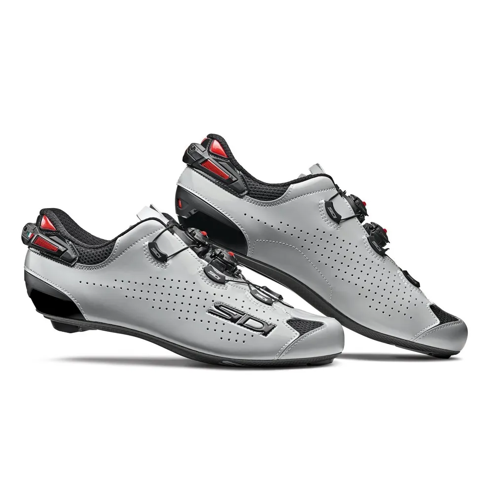 uPRISE Bikes Sidi Sport S.R.L Sidi Shot 2 Road Shoes - Black/Grey Lucindo - Size 48 | Price match, 365 day return s, 18-Month Warranty, Finance Available & Free UK Delivery