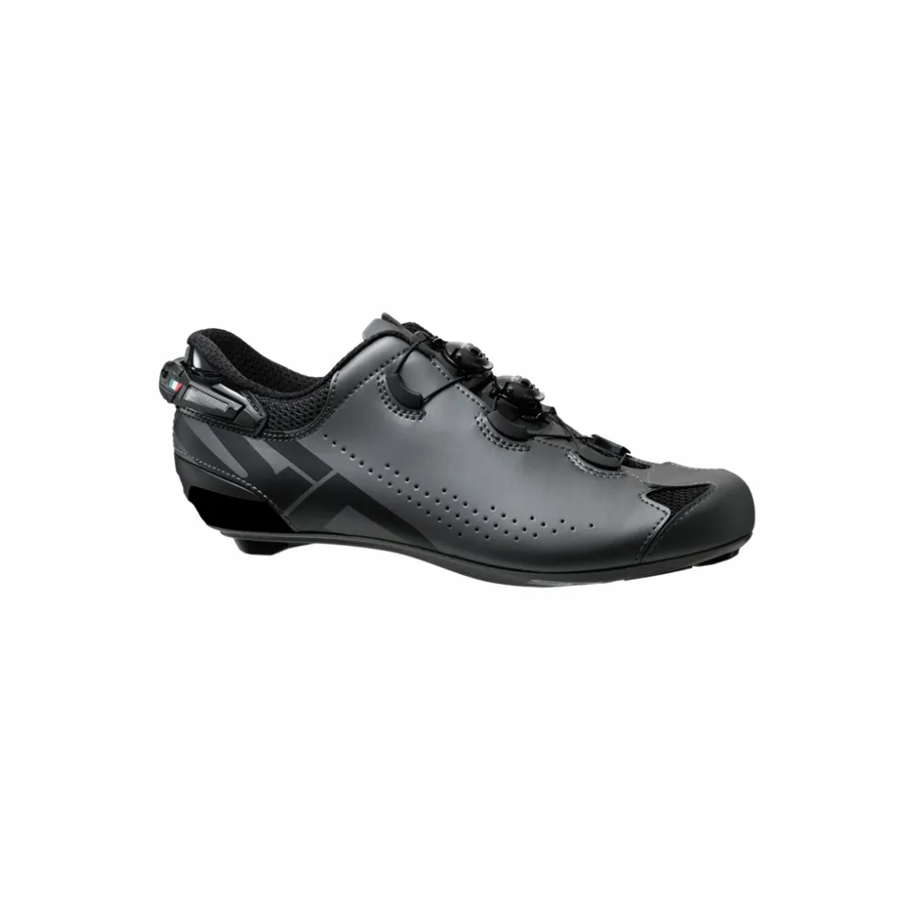 uPRISE Bikes Sidi Shot 2S Carbon Road Shoes - Anthracite/Black | Price match, 365 day return s, 18-Month Warranty, Finance Available & Free UK Delivery