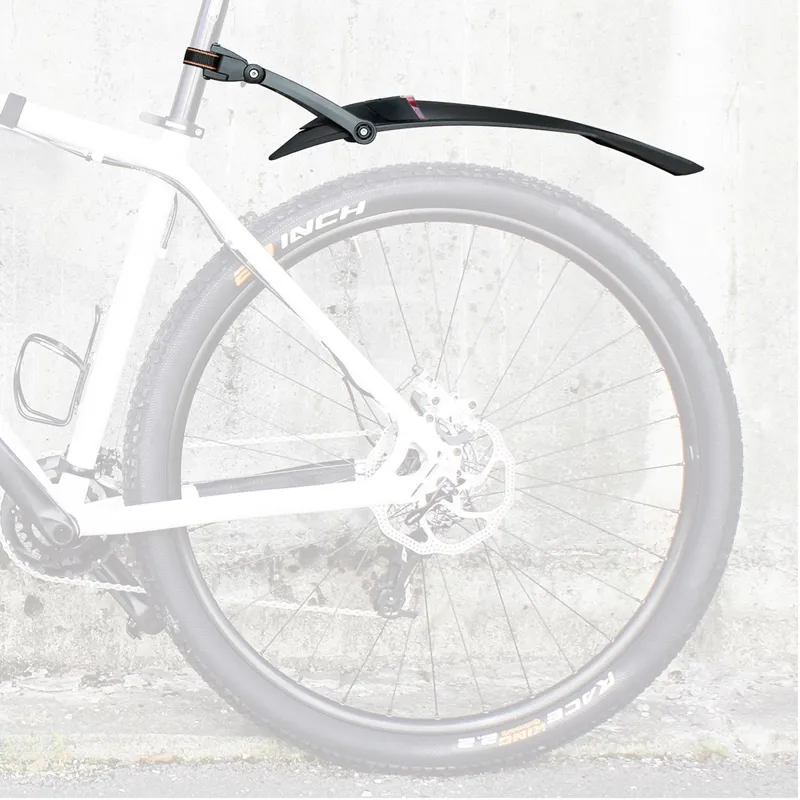SkS Nightblade Rear Mudguard With Integrated Light - Black-2