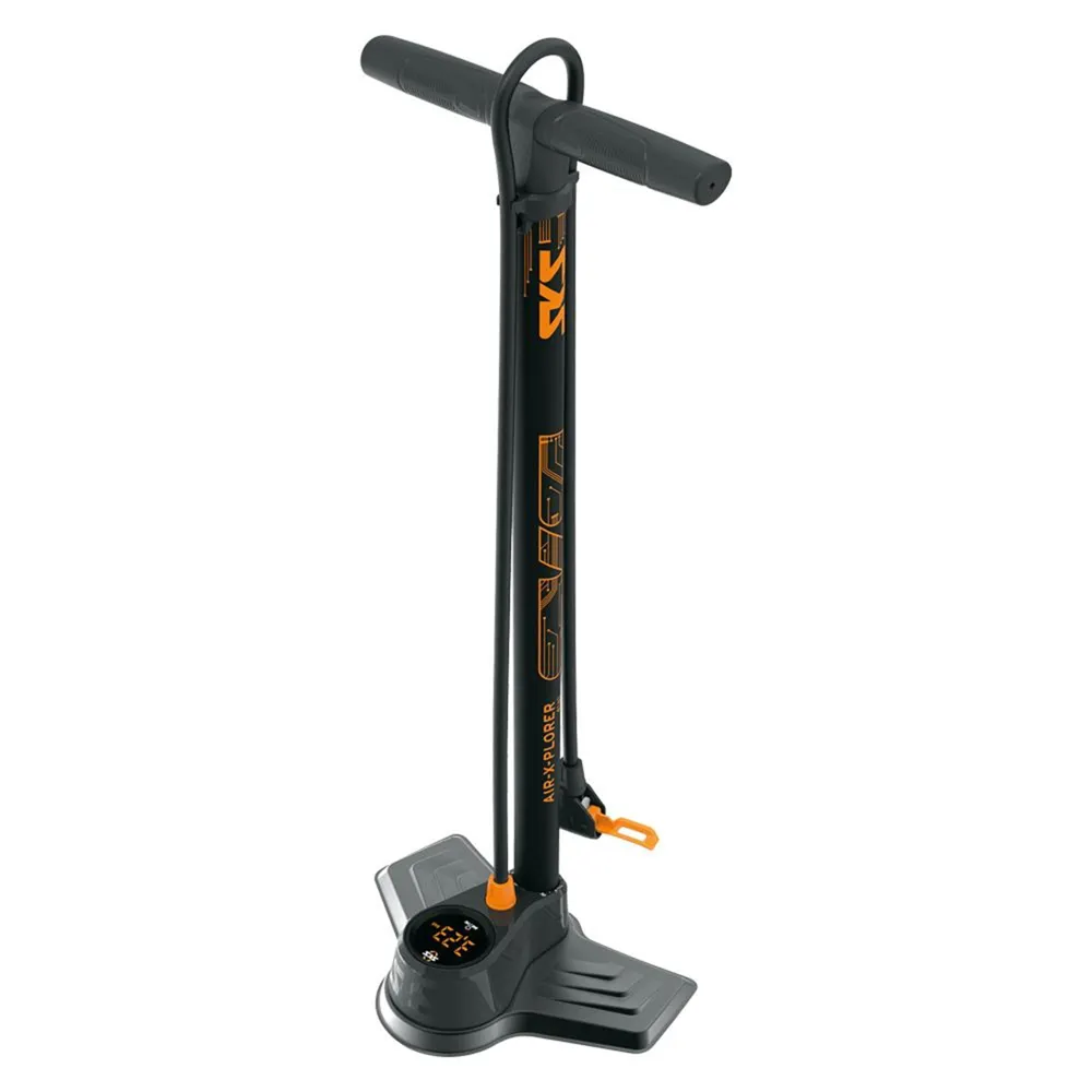 uPRISE Bikes SKS Air-X-Plorer Digi 10.0 Floor Pump - Black | Price match, 365 day return s, 18-Month Warranty, Finance Available & Free UK Delivery