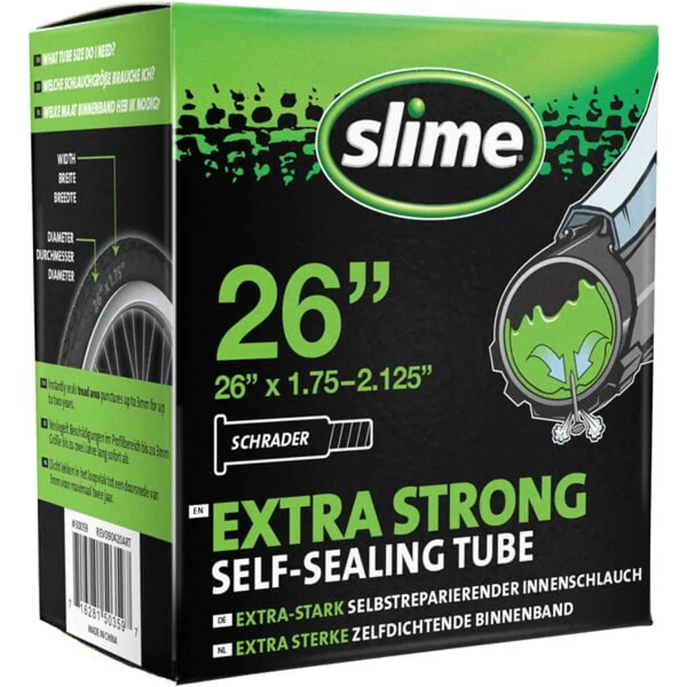 uPRISE Bikes Slime Pre-Filled Self Healing Inner Tube - 26 x 1.75-2.125 - Schrader | Price match, 365 day return s, 18-Month Warranty, Finance Available & Free UK Delivery