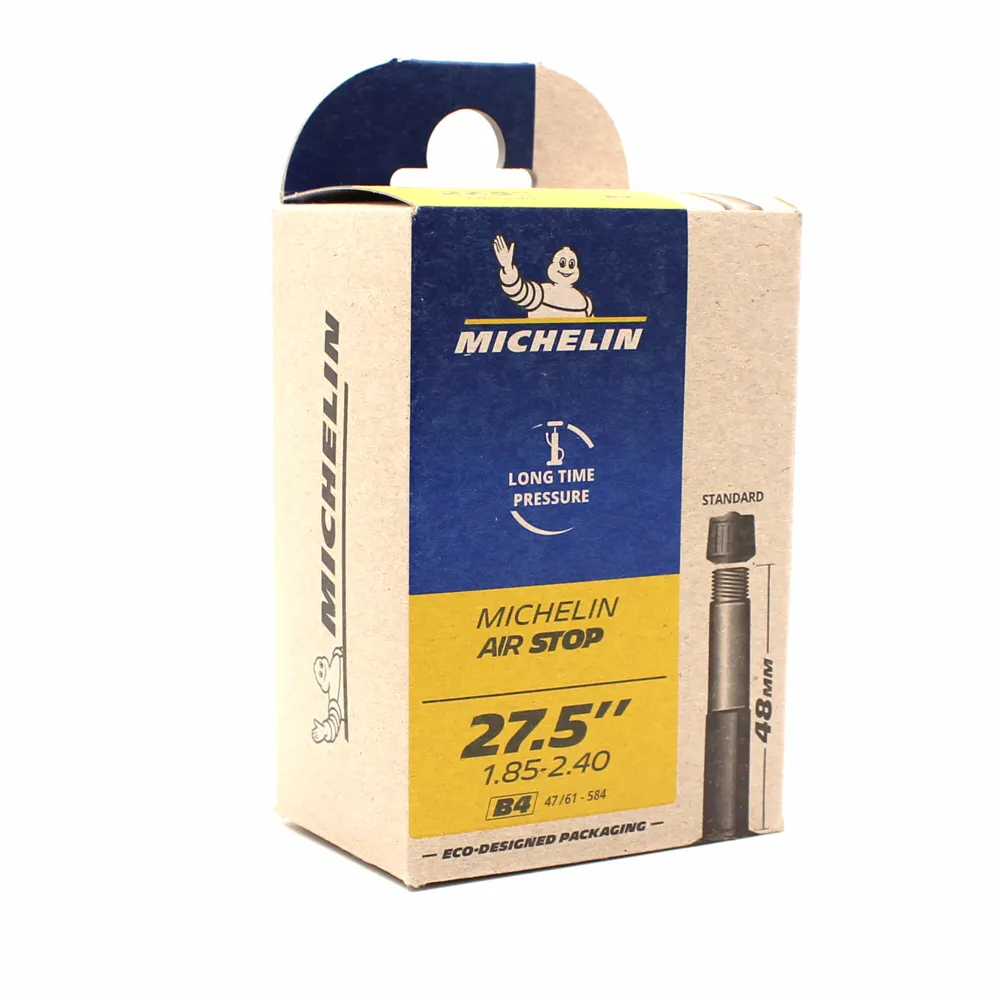 uPRISE Bikes Michelin Airstop MTB Inner Tube - 29 x 1.9 - 2.5 Schrader 48mm - Black | Price match, 365 day return s, 18-Month Warranty, Finance Available & Free UK Delivery