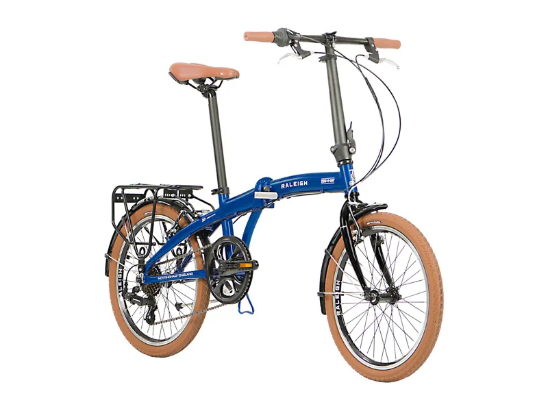 Raleigh Stowaway 20w 2023 Folding Bike - Blue-1