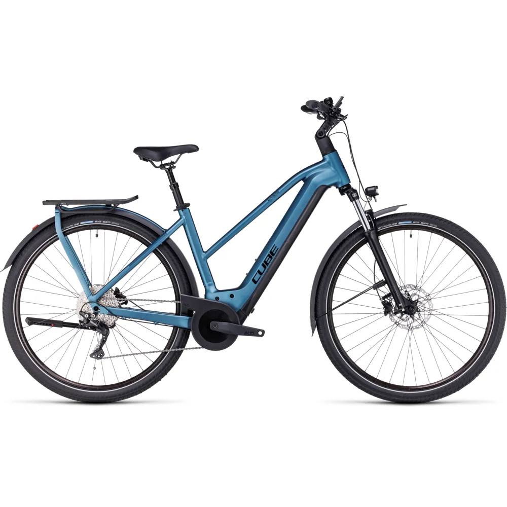uPRISE Bikes Cube Kathmandu Hybrid One 750 Trapeze 2024 Hybrid Bike - Blue | Price match, 365 day return s, 18-Month Warranty, Finance Available & Free UK Delivery