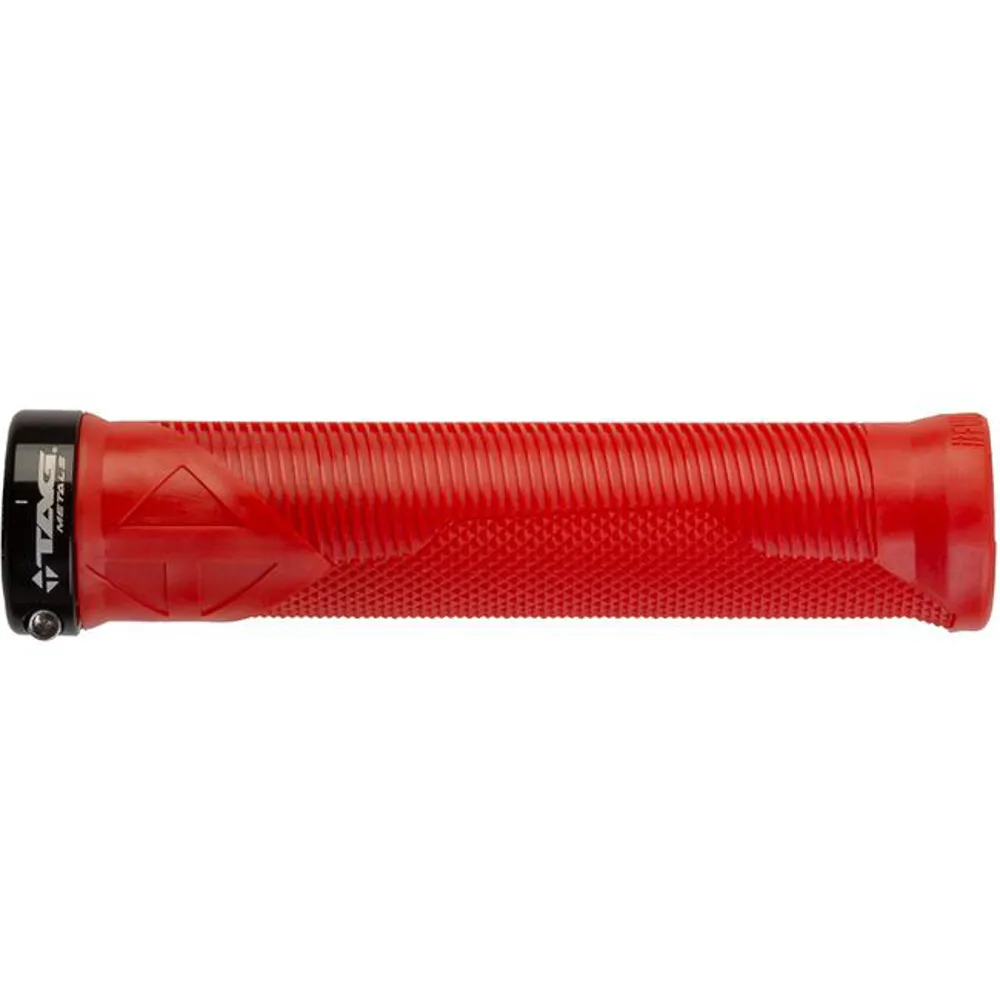 uPRISE Bikes TAG Metals T1 Section MTB Grips - Red | Price match, 365 day return s, 18-Month Warranty, Finance Available & Free UK Delivery