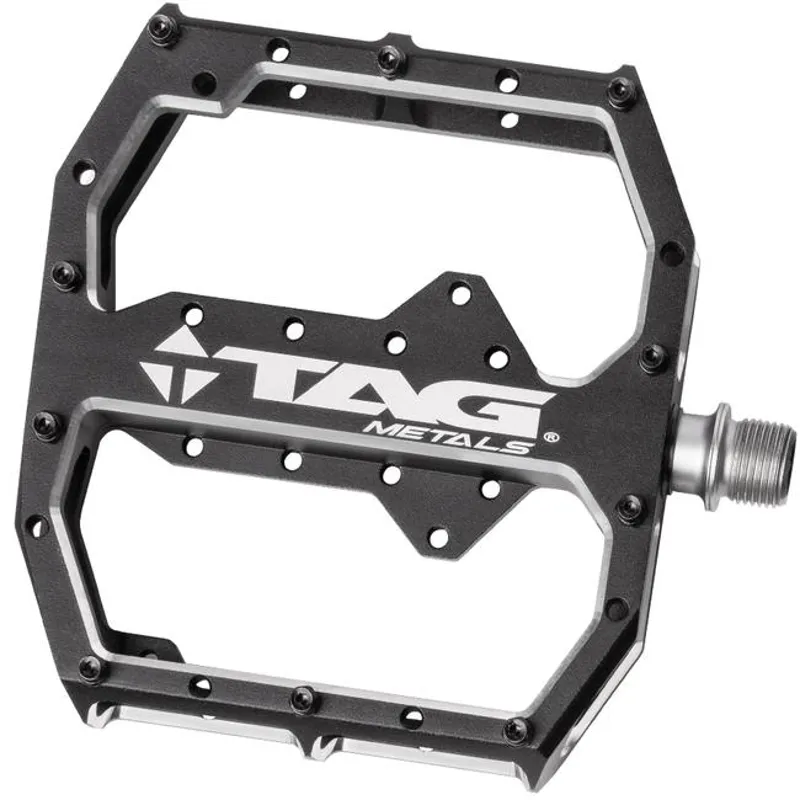 TAG Metals T1 Aluminium Flat MTB Pedals Large Black