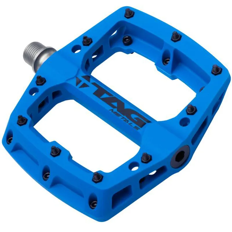 TAG Metals T3 Nylon Flat MTB Pedals - Blue