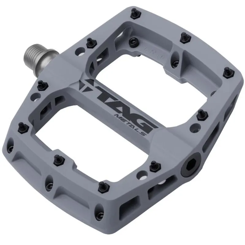 TAG Metals T3 Nylon Flat MTB Pedals - Grey