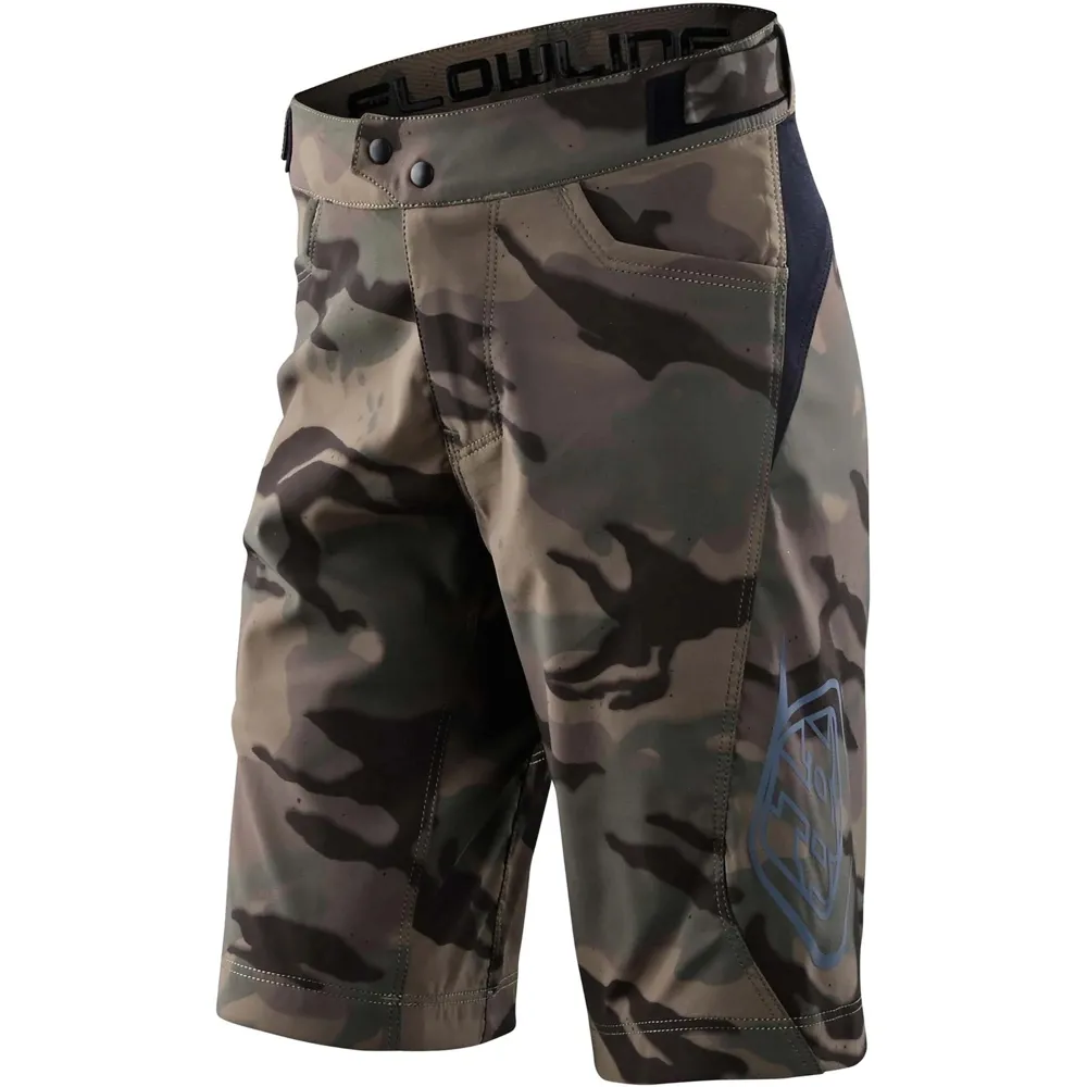 uPRISE Bikes Troy Lee Designs Flowline Youth Shell Only Shorts - Spray Camo Army | Price match, 365 day return s, 18-Month Warranty, Finance Available & Free UK Delivery