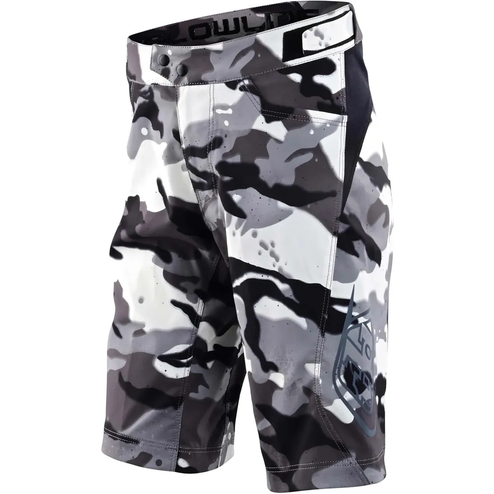 uPRISE Bikes Troy Lee Designs Flowline Youth Shell Only Shorts - Spray Camo White | Price match, 365 day return s, 18-Month Warranty, Finance Available & Free UK Delivery
