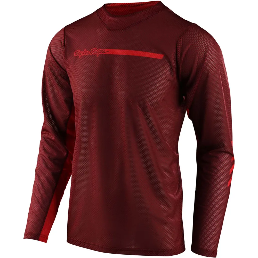 uPRISE Bikes Troy Lee Designs Troy Lee Skyline Air Long Sleeve Jersey Channel - Brick | Price match, 365 day return s, 18-Month Warranty, Finance Available & Free UK Delivery