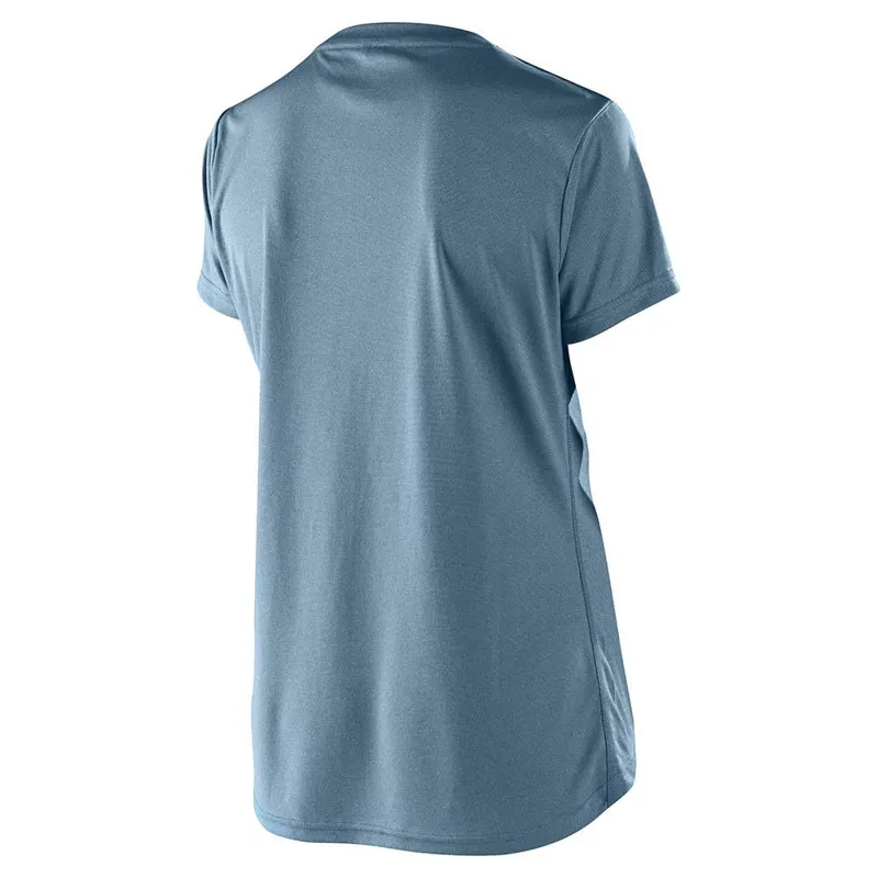 Troy Lee Designs Lilium Womens Short Sleeve Jersey - Heather Smoke Blue-1