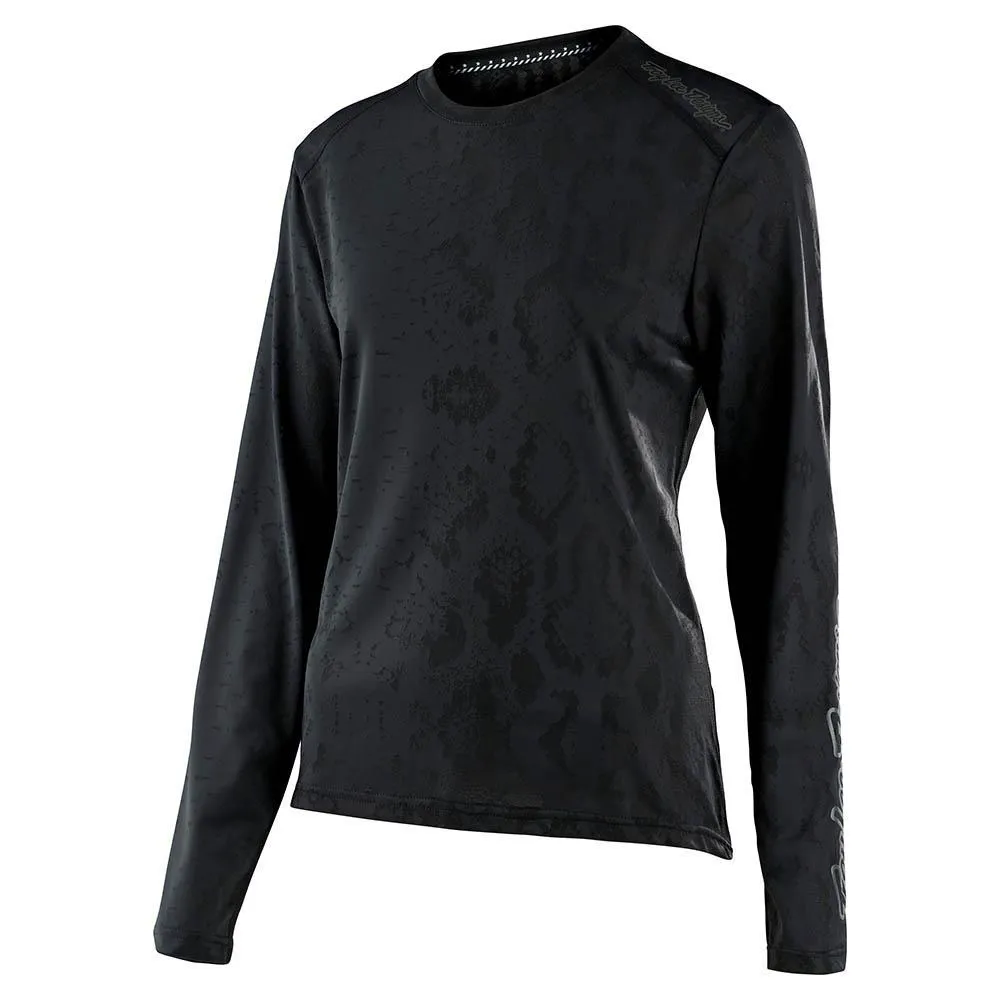 uPRISE Bikes Troy Lee Designs Lilium Womens Long Sleeve Jersey - Snake Black | Price match, 365 day return s, 18-Month Warranty, Finance Available & Free UK Delivery