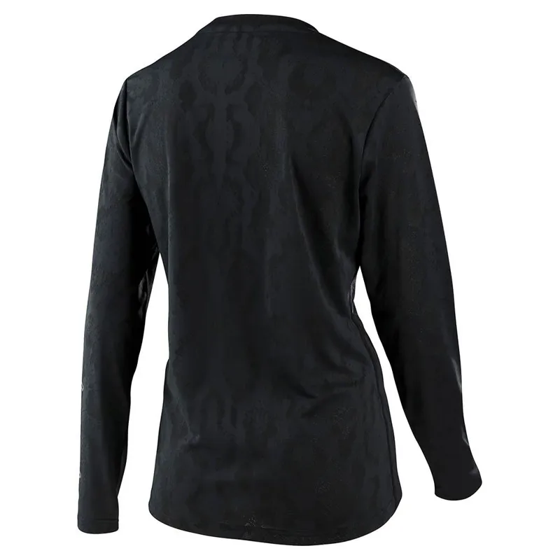 Troy Lee Designs Lilium Womens Long Sleeve Jersey - Snake Black-1