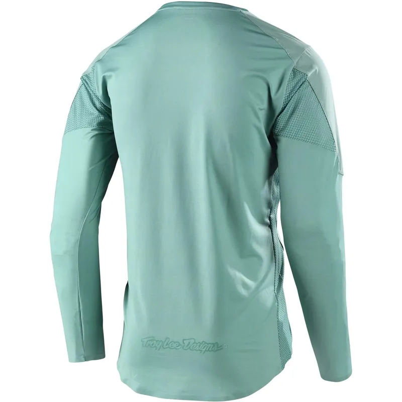 Troy Lee Drift Long Sleeve Men's Jersey - Glass Green-1