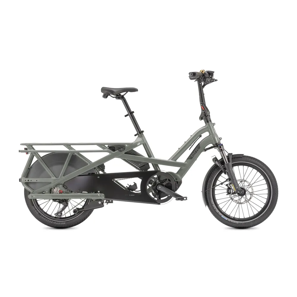 uPRISE Bikes Tern GSD S10 LR 400Wh Electric Cargo Bike - Sage | Price match, 365 day return s, 18-Month Warranty, Finance Available & Free UK Delivery